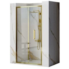Dušo durys REA Rapid Fold Gold, 90 cm kaina ir informacija | Dušo durys ir sienelės | pigu.lt
