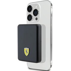 Ferrari Powerbank FEPB5MNCAK 15W 5000mAh czarny|black Metal Logo MagSafe цена и информация | Зарядные устройства Power bank | pigu.lt