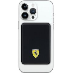 Ferrari Powerbank FEPB5MNCAK 15W 5000mAh czarny|black Metal Logo MagSafe цена и информация | Зарядные устройства Power bank | pigu.lt