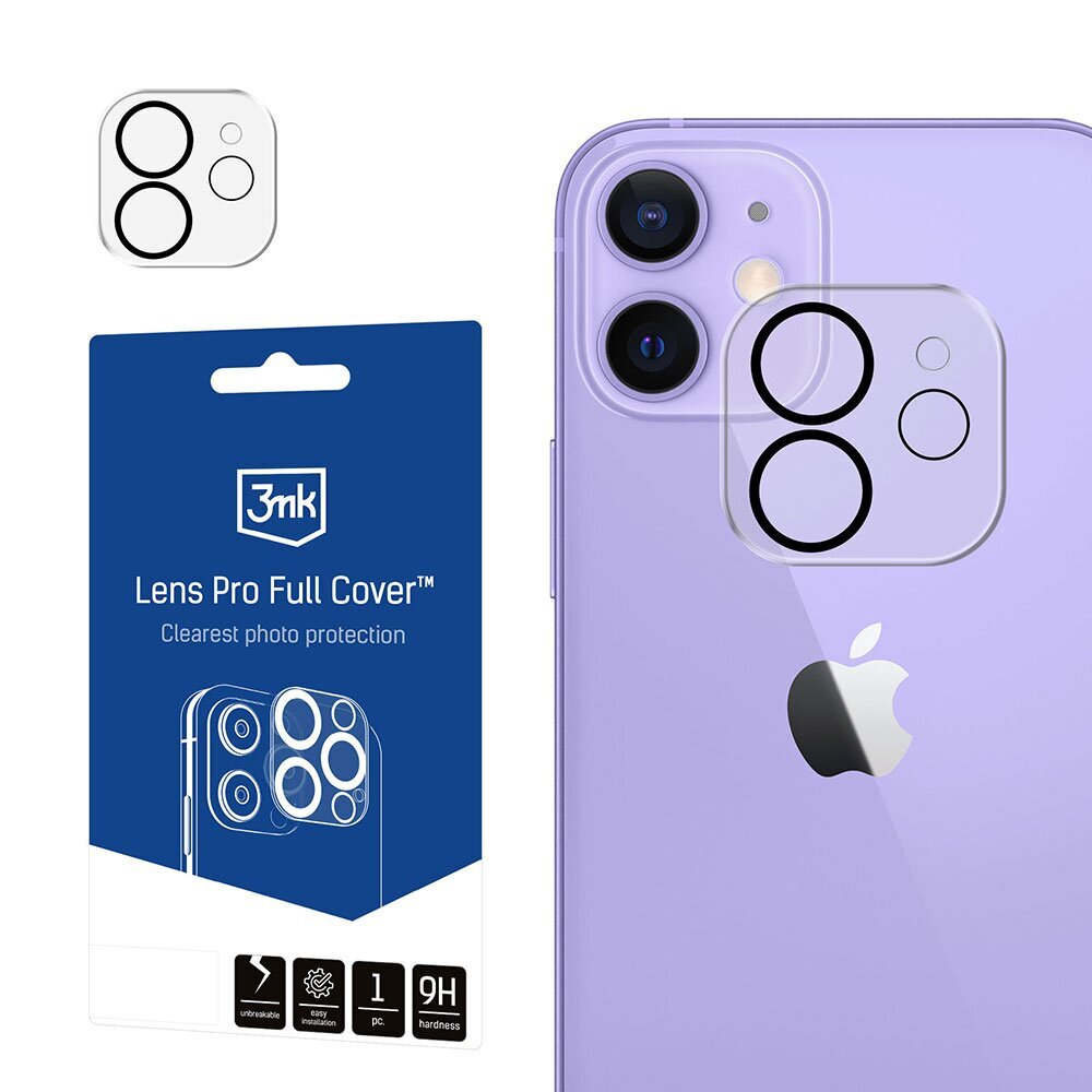 3MK Lens Pro Full Cover kaina ir informacija | Apsauginės plėvelės telefonams | pigu.lt