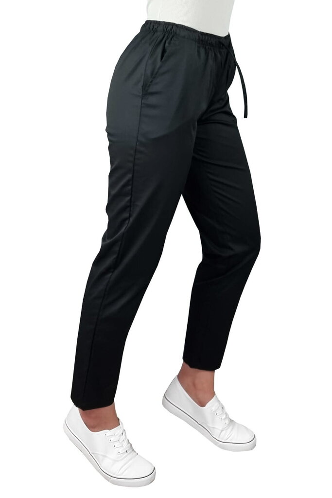 Medicinės kelnės su raišteliu Comfort Flex elastinės, juodos цена и информация | Darbo rūbai | pigu.lt