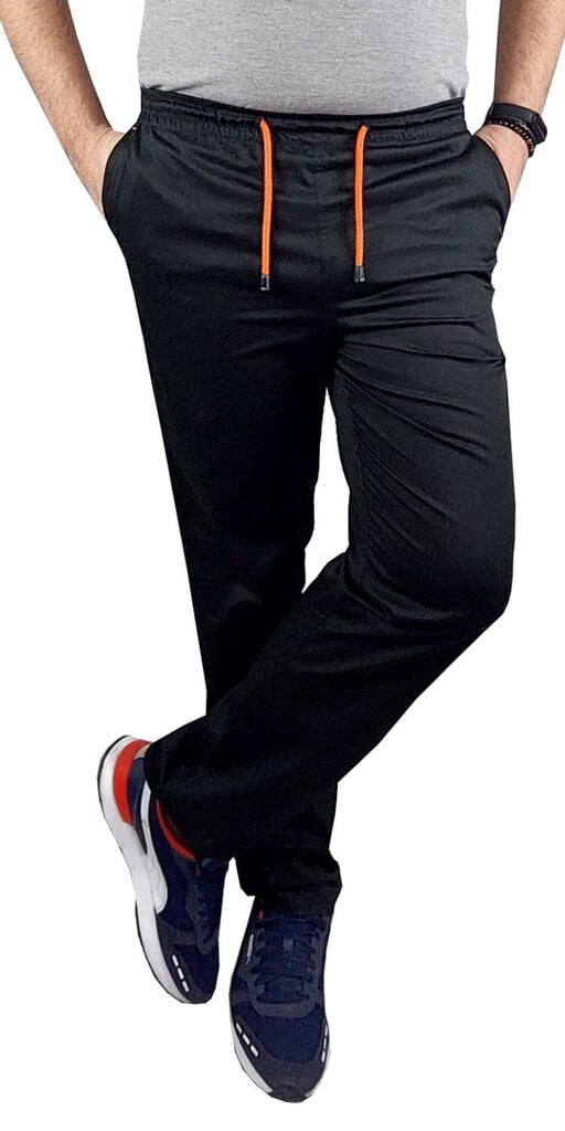 Vyriškos medicininės kelnės elastinės Slim, juodos kaina ir informacija | Darbo rūbai | pigu.lt