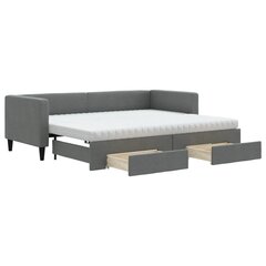 Sofa-lova vidaXL, 80x200 cm, pilka kaina ir informacija | Lovos | pigu.lt