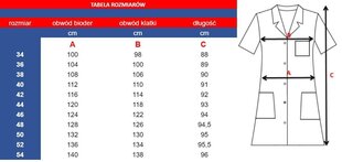 Medicininė suknelė, 1 vnt. цена и информация | Медицинская одежда | pigu.lt