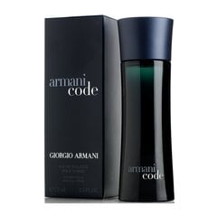Giorgio Armani Black Code EDT для мужчин 75 мл цена и информация | Мужские духи | pigu.lt