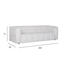 Sofa LEESI 3-seater цена и информация | Угловые диваны | pigu.lt