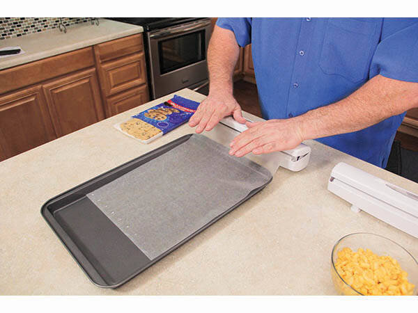 Virtuvinis folijos pjaustytuvas, baltas цена и информация | Virtuvės įrankiai | pigu.lt