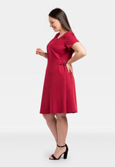 Платье IRYNA спряжками по бокам, красный цена и информация | Платья | pigu.lt