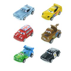 Lenktyniniai automobiliai, 6 vnt. kaina ir informacija | Žaislai berniukams | pigu.lt
