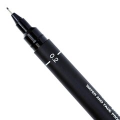 Комплект маркеров UNI PIN Grey & Black 6 штук цена и информация | Принадлежности для рисования, лепки | pigu.lt