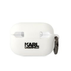 Чехол для AirPods Pro 2 KARL LAGERFELD 3D NFT Karl — Белый цена и информация | Теплая повязка на уши, черная | pigu.lt