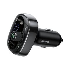 BASEUS FM-трансмиттер Bluetooth MP3 + 2xUSB 3,4A S-09 - Черный цена и информация | FM-модуляторы | pigu.lt