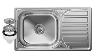 Virtuvės kriauklė, plieninė, Granitan kaina ir informacija | Virtuvinės plautuvės | pigu.lt