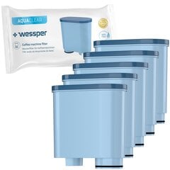 5x сменных картриджа фильтра для воды Wessper AquaClear для эспрессо-машин Saeco/Philips (Saeco AquaClean CA6903/00 и Philips AquaClean CA6903/10) цена и информация | Фильтры для воды | pigu.lt