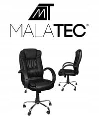 Офисный стул Malatec, черный цена и информация | Офисные кресла | pigu.lt