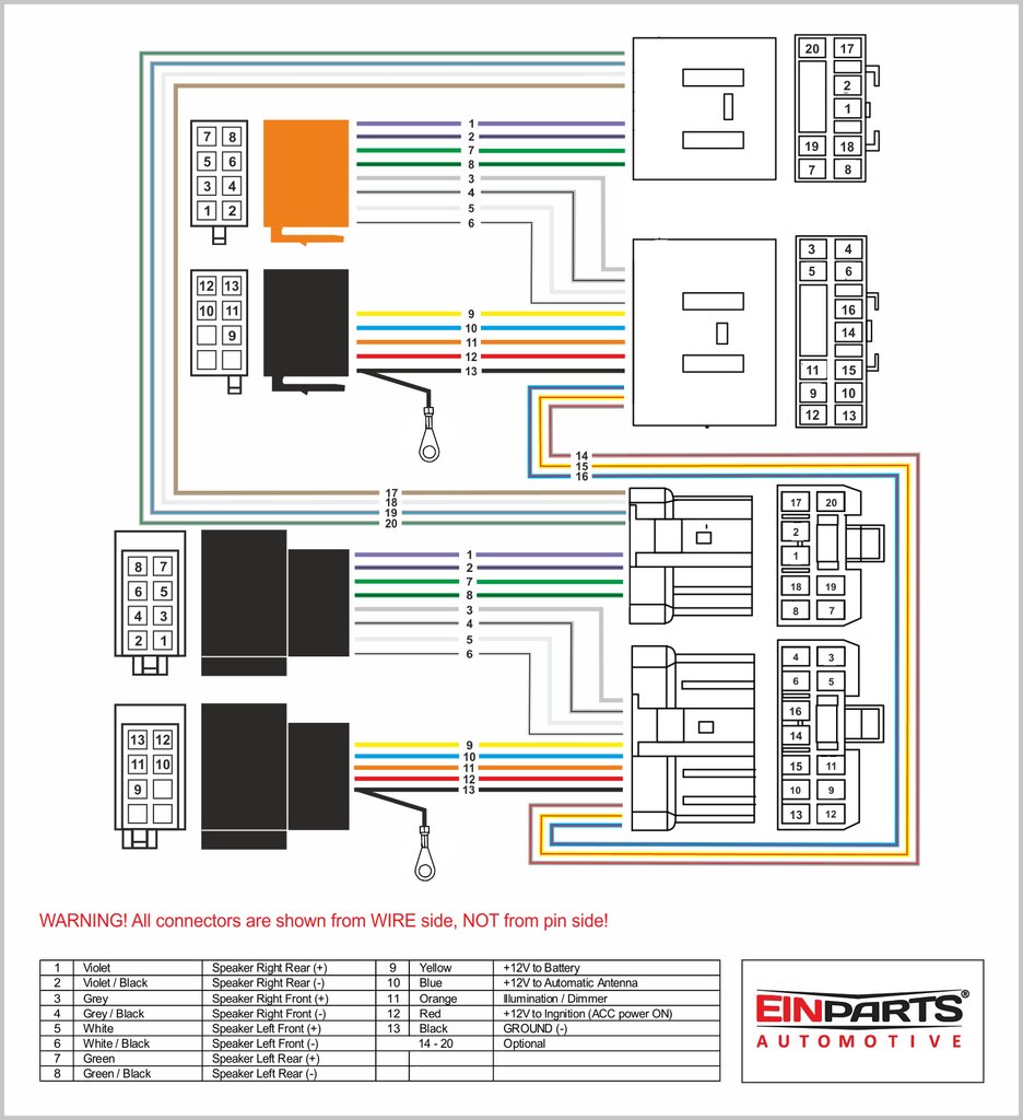 EinParts, Auto jungtis ISO lizdas Mazda 1987-2001 kaina ir informacija | Auto reikmenys | pigu.lt