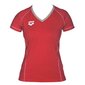 Marškinėliai moterims Arena Team Line, raudoni kaina ir informacija | Palaidinės, marškiniai moterims | pigu.lt