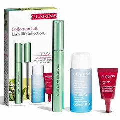 Набор Clarins Supra Lift & Curl Set: средство для снятия макияжа с глаз Instant Eye Make-Up Remover, 30 мл + тушь Lift & Curl, 8 мл + крем для кожи вокруг глаз Total Eye 3 мл цена и информация | Тушь, средства для роста ресниц, тени для век, карандаши для глаз | pigu.lt