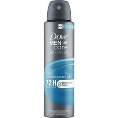 Antiperspirantas Dove Men Care Advanced Clean Comfort vyrams, 150 ml цена и информация | Дезодоранты | pigu.lt