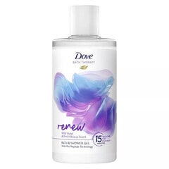 Vonios ir dušo gelis Dove Bath Therapy Renew Wild Violet & Pink Hibiscus Bath & Shower Gel, 400 ml kaina ir informacija | Dušo želė, aliejai | pigu.lt