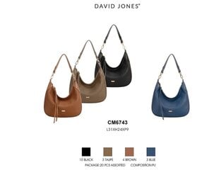 Сумка для женщин David Jones Paris, синяя цена и информация | Женские сумки | pigu.lt