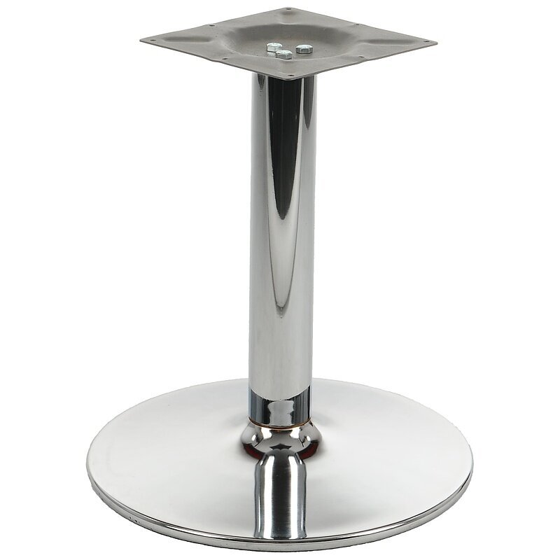 Metalinis pagrindas stalui Stema NY-B005, 57,5 ​​cm, sidabrinis kaina ir informacija | Baldinės kojelės ir kojos | pigu.lt