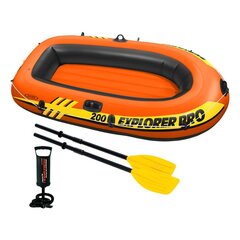 Надувная лодка Explorer 200 Intex (196 x 102 x 33 см) цена и информация | INTEX Водные развлечения | pigu.lt