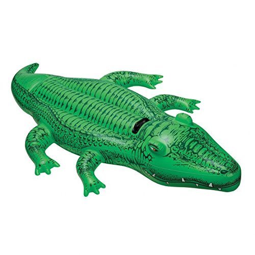 Pripučiamas plaustas Intex Giant Gator Ride-On, 203 cm цена и информация | Pripučiamos ir paplūdimio prekės | pigu.lt