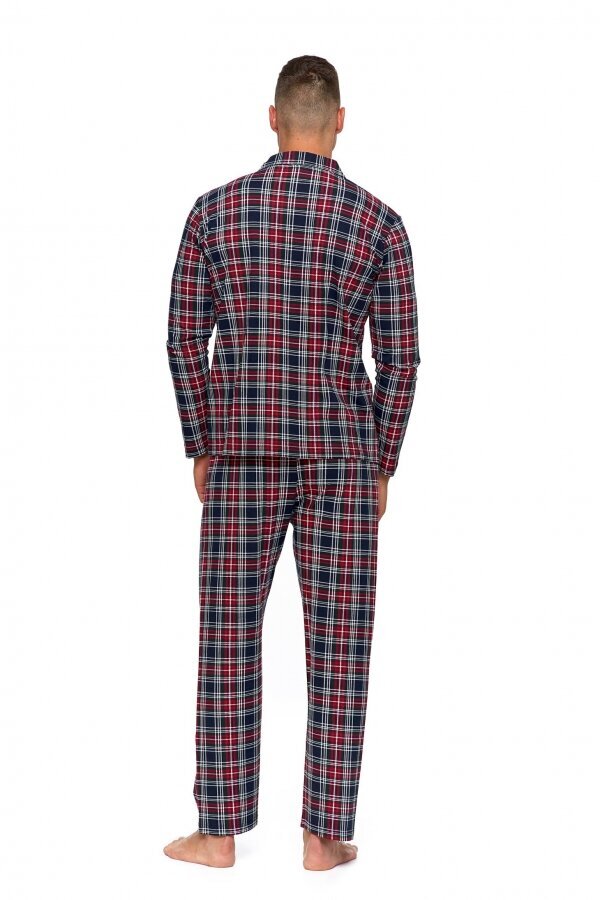 Pižama vyrams Moraj, raudona/juoda kaina ir informacija | Vyriški chalatai, pižamos | pigu.lt