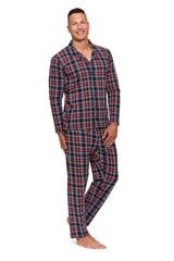 Пижама для мужчин Moraj, чёрная/красная, в клетку цена и информация | Мужские халаты, пижамы | pigu.lt