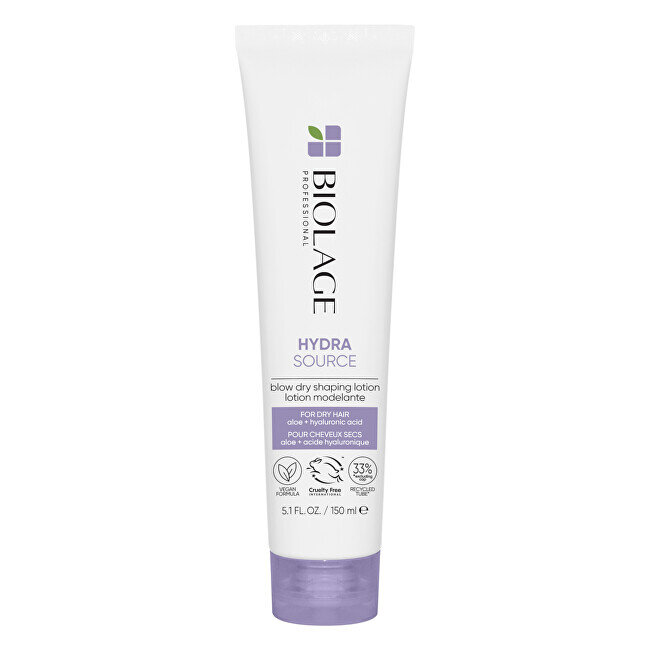 Plaukų džiovinimo kremas Matrix Biolage Hydrasource Blow Dry Shaping Lotion 150ml цена и информация | Plaukų formavimo priemonės | pigu.lt