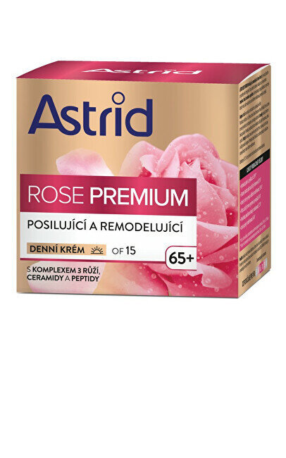 Dieninis veido kremas brandžiai odai Astrid Rose Premium 65+ SPF15, 50 ml kaina ir informacija | Veido kremai | pigu.lt