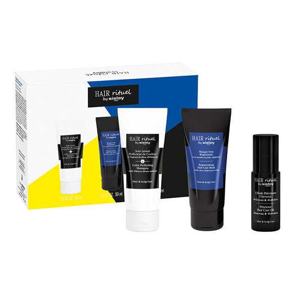 Kosmetikos rinkinys Sisley Hair Rituel: šampūnas, 50 ml + plaukų kaukė, 50 ml + plaukų aliejus, 20 ml kaina ir informacija | Priemonės plaukų stiprinimui | pigu.lt