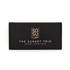 Палетка теней для век Sosu The Sunset Trio, 6.78 г цена и информация | Тушь, средства для роста ресниц, тени для век, карандаши для глаз | pigu.lt