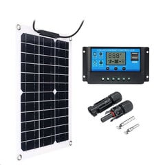 Saulės elektrinės rinkinys, 100W su 60A kontroleriu цена и информация | Комплектующие для солнечных электростанций | pigu.lt