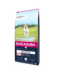 Eukanuba Grain Free Senior для пожилых собак мелких и средних пород с океанической рыбой, 3 кг цена и информация | Сухой корм для собак | pigu.lt