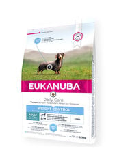 Eukanuba Daily Care Weight control для взрослых собак мелких и средних пород с курицей, 2,3 кг цена и информация |  Сухой корм для собак | pigu.lt