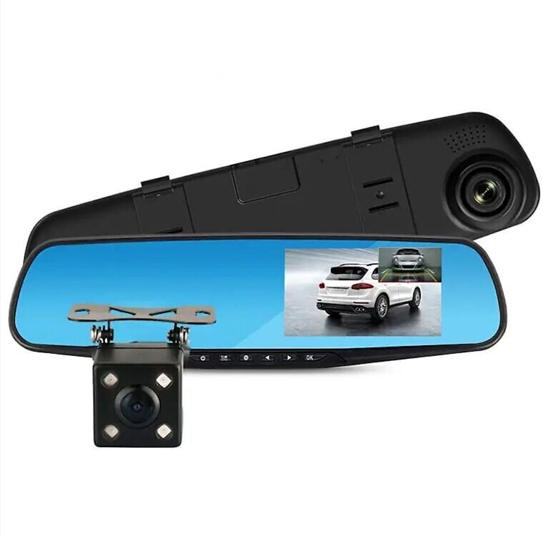 Automobilio DVR / borto kamera + galinio vaizdo kamera VR2 kaina ir informacija | Vaizdo registratoriai | pigu.lt