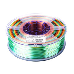 eSUN 3D filament eSilk PLA 1kg rainbow цена и информация | Смарттехника и аксессуары | pigu.lt