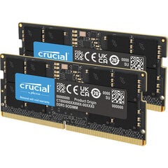 Crucial DDR5-5200 Kit 64GB 2x32GB SO-DIMM CL42 (16Gbit) kaina ir informacija | Operatyvioji atmintis (RAM) | pigu.lt