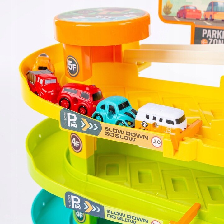 Mašinėlių garažas su liftu Kinderplay kaina ir informacija | Žaislai berniukams | pigu.lt
