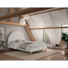 Кровать Aatrium Moon 140x200 см, белого цвета цена и информация | Кровати | pigu.lt