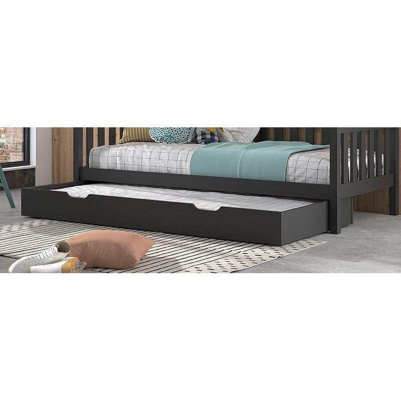 Stalčius po lova Aatrium Dallas, 90x200 cm, pilkas kaina ir informacija | Vaikiškos lovos | pigu.lt