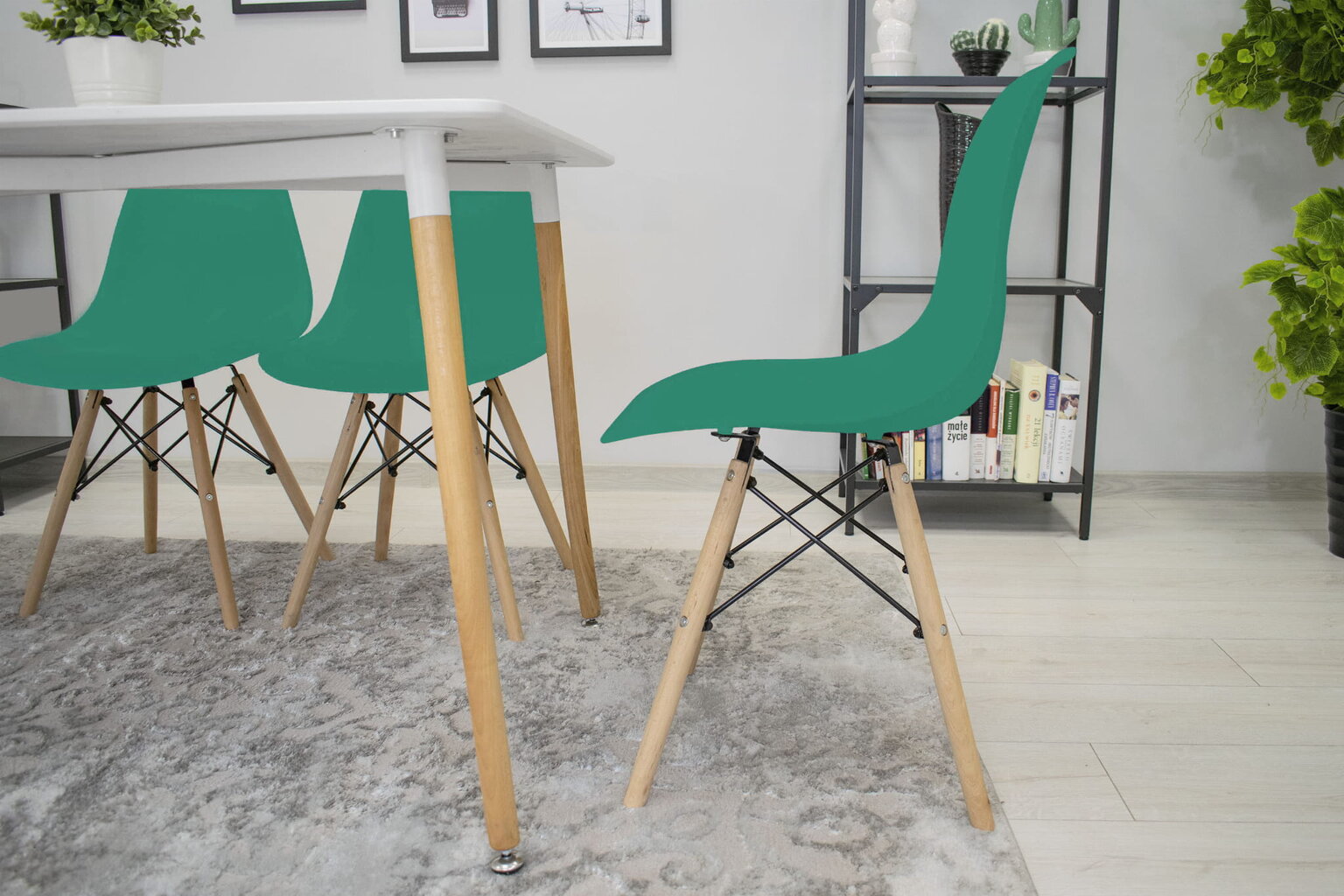 Kėdė Osaka, žalia/ruda kaina ir informacija | Virtuvės ir valgomojo kėdės | pigu.lt