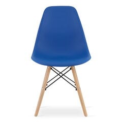 Комплект из 3 стульев Osaka, синий/коричневый цена и информация | Стулья для кухни и столовой | pigu.lt