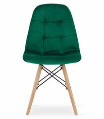 3-ių kėdžių komplektas Dumo, žalias kaina ir informacija | Virtuvės ir valgomojo kėdės | pigu.lt