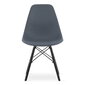 3-ių kėdžių komplektas Osaka, pilkas/juodas kaina ir informacija | Virtuvės ir valgomojo kėdės | pigu.lt