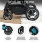 Universalus vežimėlis Kinderkraft B-Tour 3in1 Mink Pro, Black kaina ir informacija | Vežimėliai | pigu.lt
