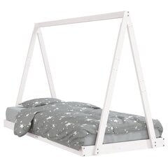 Vaikiškos lovos rėmas vidaXL, 90x200 cm, baltas цена и информация | Детские кровати | pigu.lt