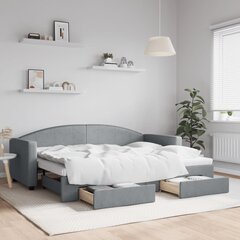 Sofa-lova vidaXL, 80x200 cm, pilka kaina ir informacija | Lovos | pigu.lt